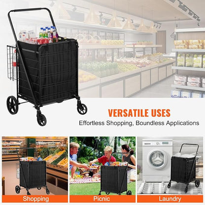 VEVOR Folding Shopping Cart - Image 7