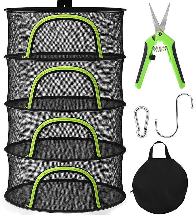 Herb Drying Rack Hanging Mesh 4 Layer 24" by Unknown