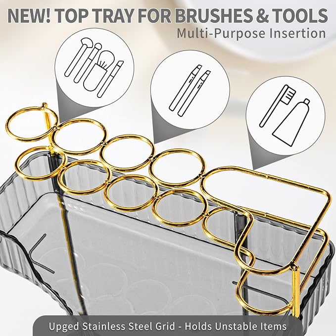 Upgraded 2-Tier Corner Bathroom Countertop Organizer – Spacious Storage - Image 3