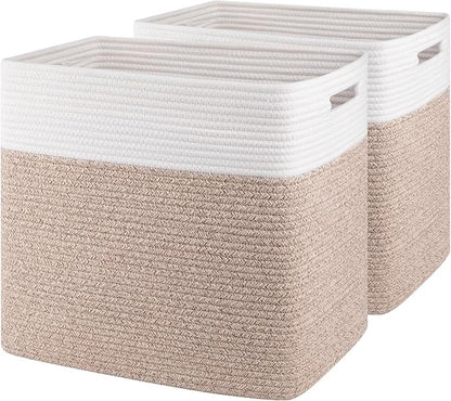 OIAHOMY Storage baskets for Shelf, Large Collapsible Storage Bins, Blanket by MasterofSpaceOptimization