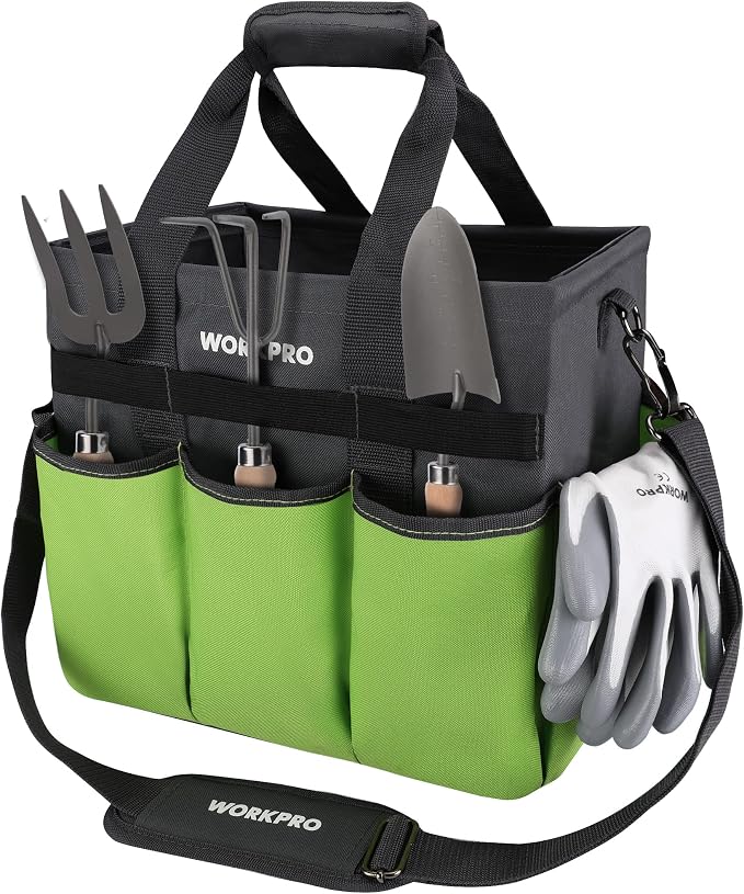 WORKPRO Garden Tool Bag Organizer, Heavy Duty Gardening Tote Bag by WORKPRO