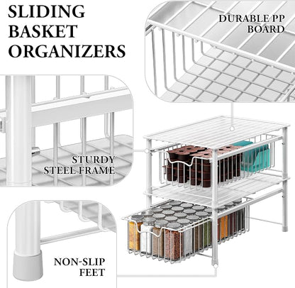 Simple Houseware Stackable Basket Drawer - Image 4