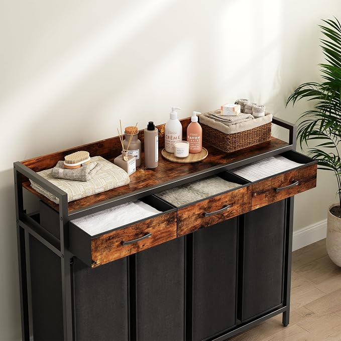 Herture Laundry Sorter 4 Section Laundry Hamper - Image 6