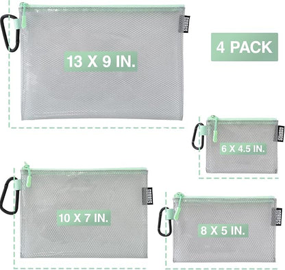 GOBAGS Air Production Multi‑Size Clear Zipper Pouch – Cable Organizer & Travel - Image 2