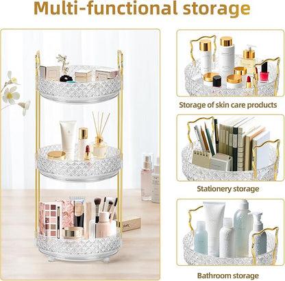 360 Rotating Makeup Organizer for Vanity, Adjustable Perfume Organizer for - Image 7