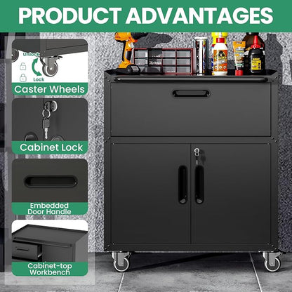 Garage Cabinet System | Heavy Duty Steel All-in-One Modular Garage Cabinet Set - Image 6