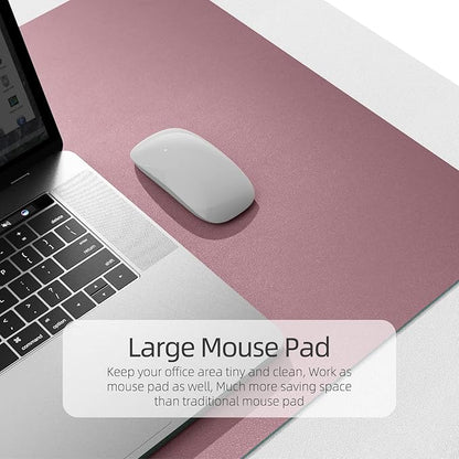 YSAGi Desk Mat, 35.4" x 17" Waterproof Laptop Leather Pad Protector, Large - Image 4