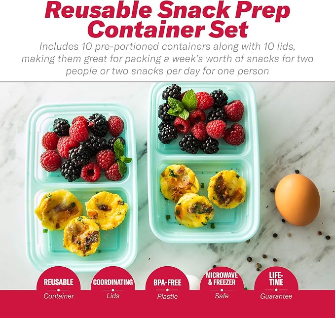 GoodCook 2-Compartment Food Storage Container Set - Image 3