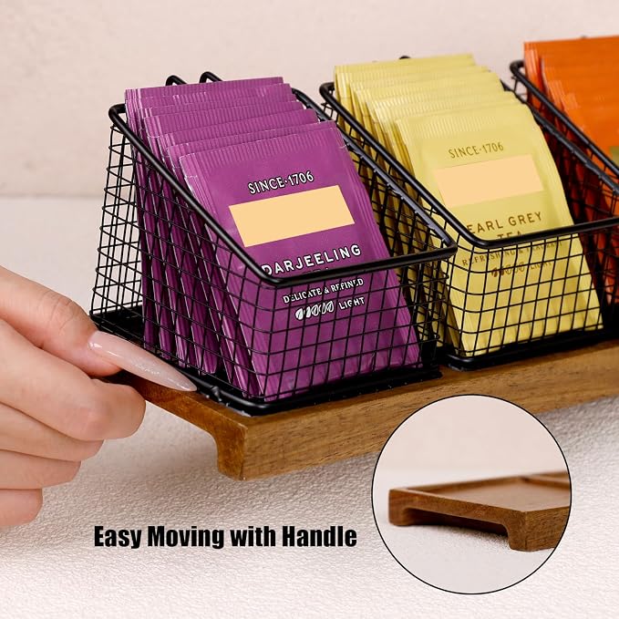 HTB Tea Organizer for Tea Bags, Tea Bag Holder - Image 7