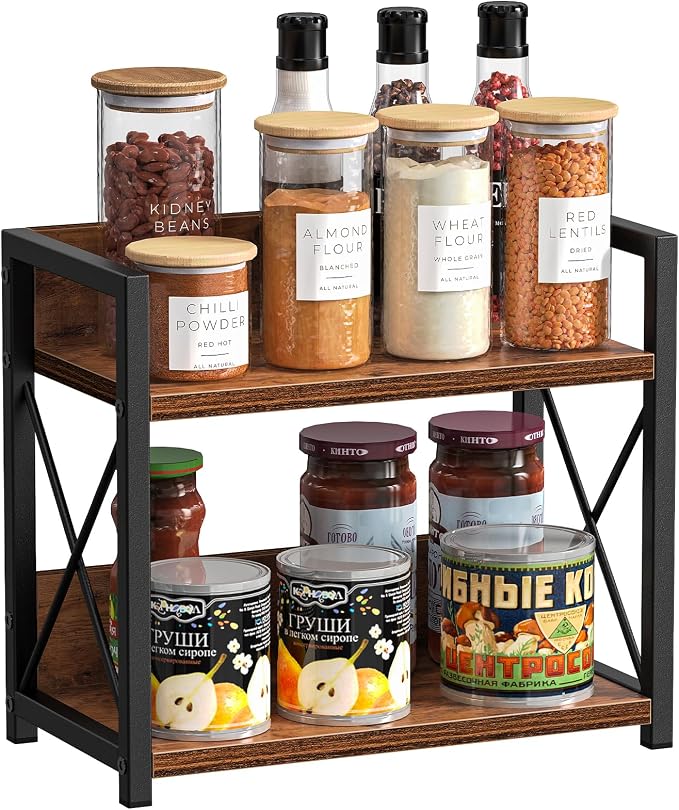 Giikin Countertop Shelf Organizer, 2 Tier Kitchen Spice Rack - Image 7