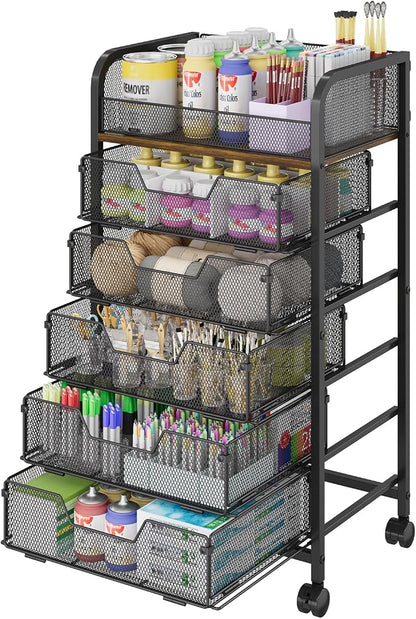 Yociyoga 6-Tier Craft Cart by FollowWithYociyogaTogether