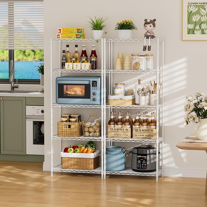 SINGAYE Shelf Wire Shelving Adjustable Storage Shelves Rack Standing Units - Image 2