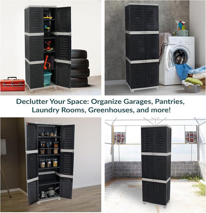 Sunnydaze 72" Garage Storage Cabinet - Image 5