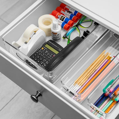 Sorbus Clear Plastic Storage Bins - Image 4