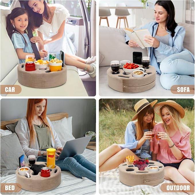 INNO STAGE Couch Cup Holder-Sofa Cup Holder Pillow | Couch Caddy Buddy | Drinks - Image 8