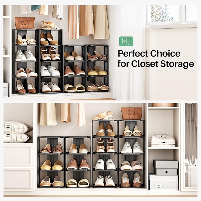 Kitstorack Stackable 16-Tier Shoe Rack - Image 4