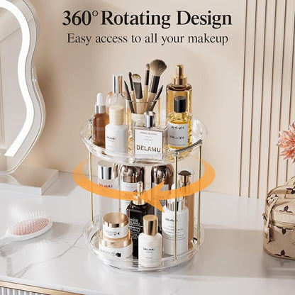 Delamu Rotating Makeup Organizer - Image 2