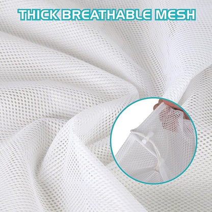 2 Pack Large Mesh Laundry Bag, 24×36 inch Heavy Duty Mesh Laundry Bags - Image 7