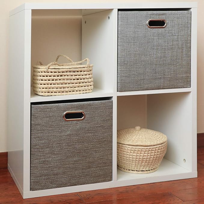 Foldable Storage Bins, 13×13 Storage Cubes Basket Containers - Image 4