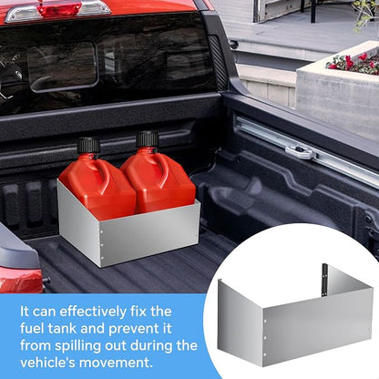 Aluminum Fuel Jug Holder Rack, Gas Can Mount fits Two 5 Gallon Fuel Containers - Image 8