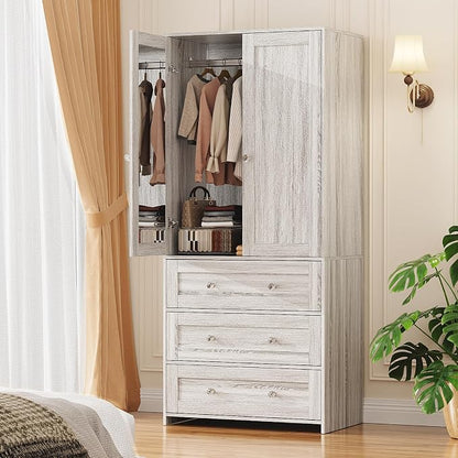 VOWNER 71" Tall Armoire Wardrobe Closet by VOWNER