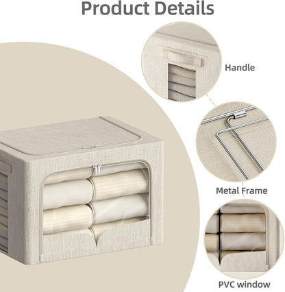 FHSQX 3 Pack Clothes Storage Bins - Image 2