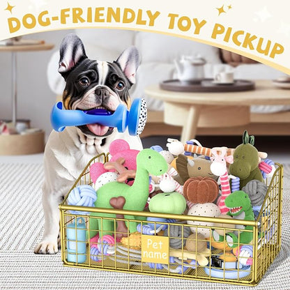 Kaiferty Indestructible Dog Toy basket, Medium Toy Box - Image 3