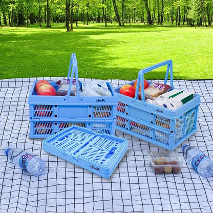 Collapsible storage crates, plastic baskets - Image 6