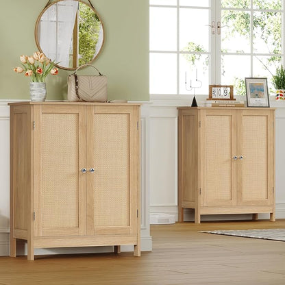 Iwell Storage Cabinet, Rattan Cabinet - Image 4