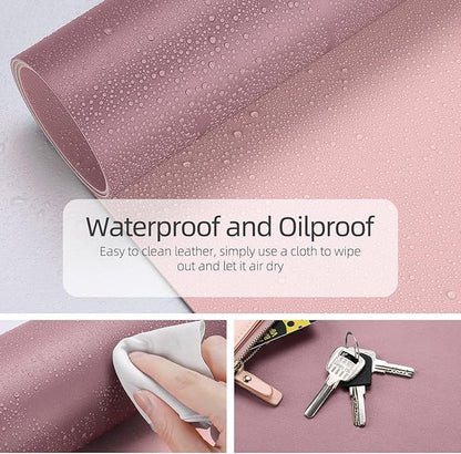 YSAGi Desk Mat, 35.4" x 17" Waterproof Laptop Leather Pad Protector, Large - Image 2