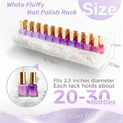 Care&More YJ 15 Inch Nail Polish Shelves, Sunglasses, Essential Oils, Plush - Image 4