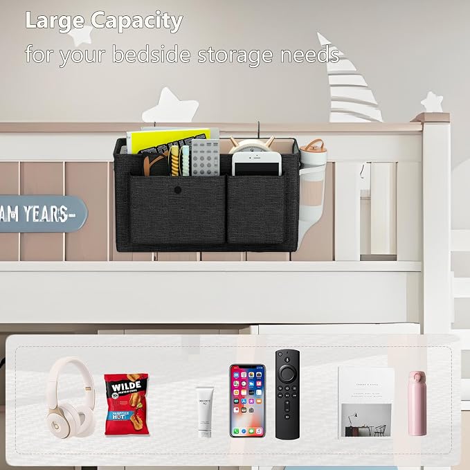 Bedside Caddy Bedside Storage Hanging Organizer - Image 5