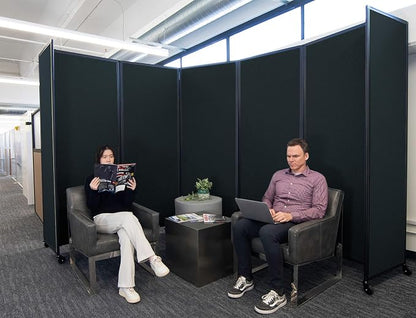 Versare Room Divider 360 Portable Wall Partition | Folding Panels | Large - Image 2