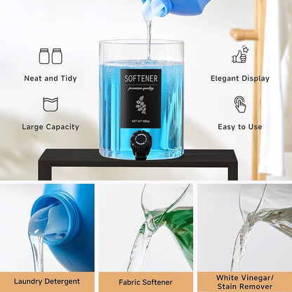 Glass Laundry Detergent Dispenser - 120 Oz Liquid Detergent - Image 7