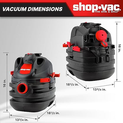 Shop-Vac 5 Gallon 6.0 Peak HP Portable Wet/Dry Vacuum, 1-1/2 Inch Diameter x 8 - Image 3