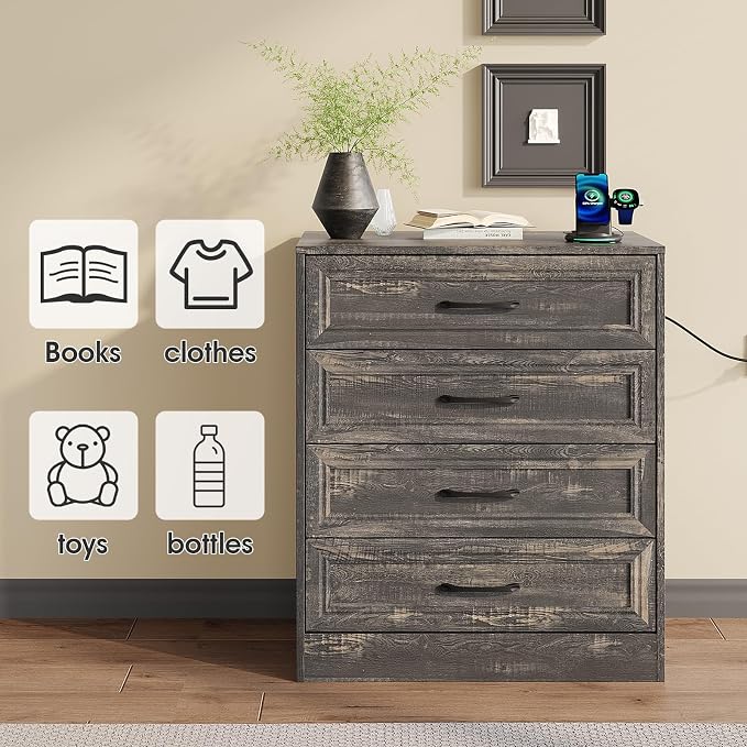 Fameill Dresser for Bedroom, 4 Drawer Small Dresser Organizer - Image 7