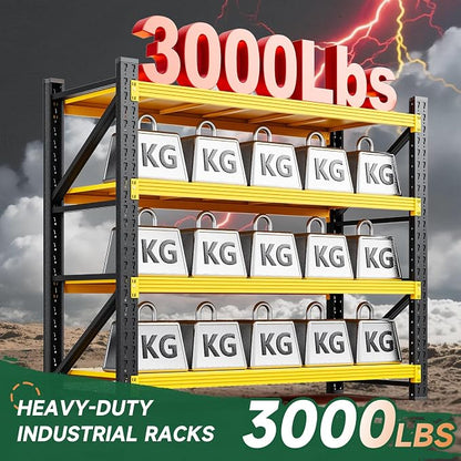 Letaya 3000LBS Heavy Duty Storage Shelves, 4 Tier Large Tall Industrial Shelving - Image 3