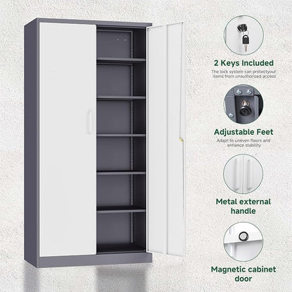 Letaya Metal Storage Cabinet - Image 5