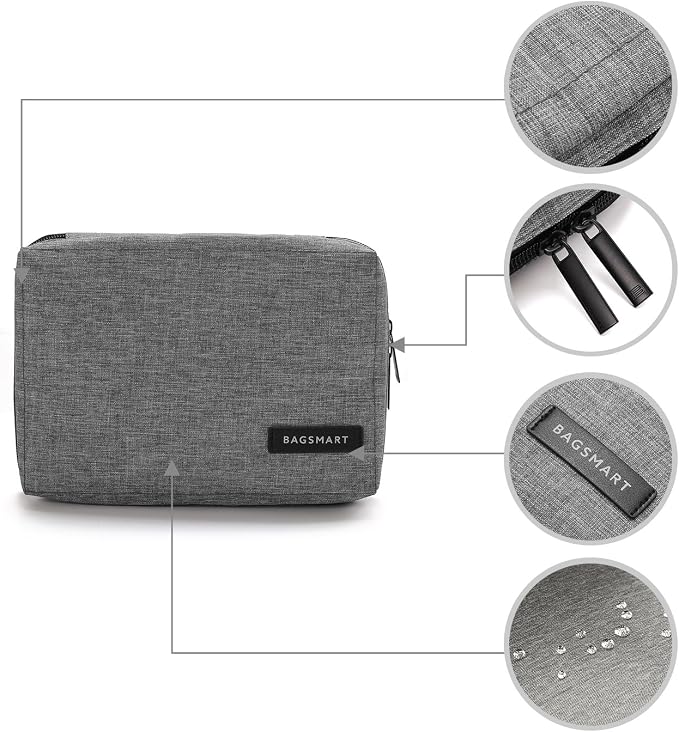 BAGSMART Electronics Organizer Travel Case, Small Cord Bag - Image 5