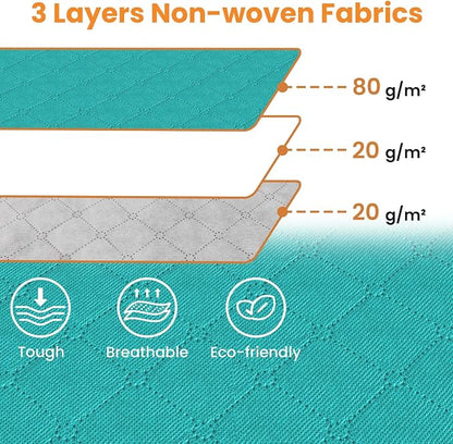 Fab totes 24 Gallons Clothes Storage, Foldable Thick Fabric Blanket Storage Bags - Image 6