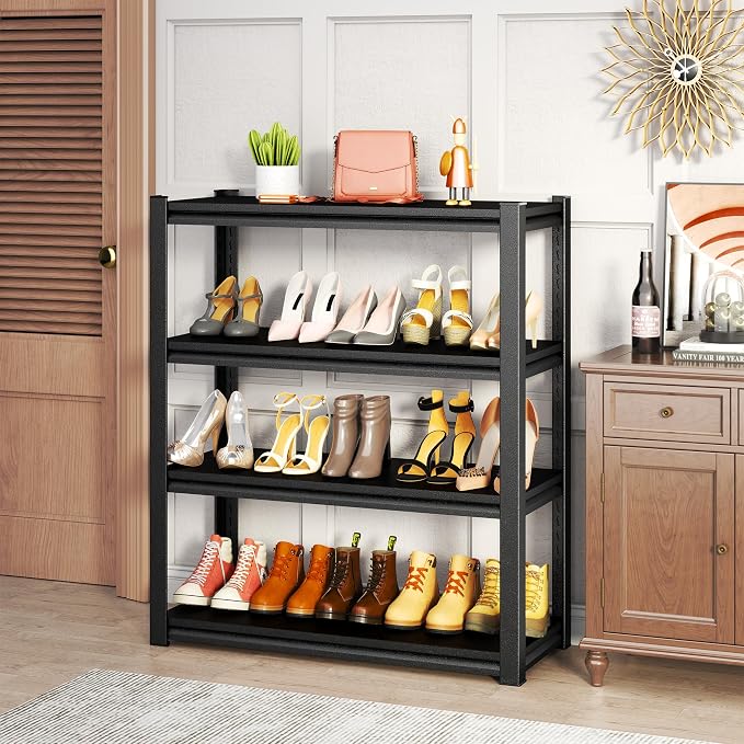 Storage Shelves, Garage Metal Shelving Unit, Adjustable, Double-Layer Column - Image 2