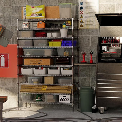 21" Deep x 54" Wide x 86" Height Wire Shelving Kit | 10-Tier | NSF Commercial - Image 5