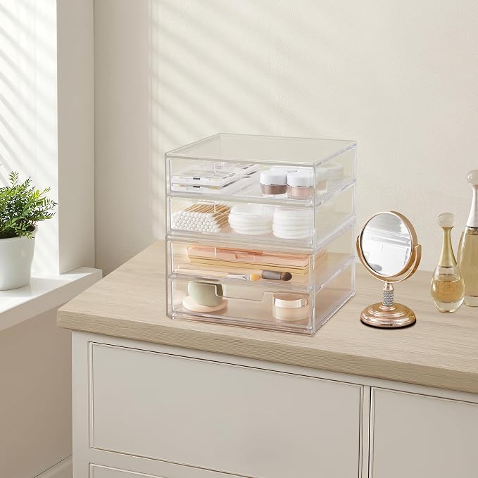STORi Stackable Desk Drawer Organizer, 4 Wide Drawers - Image 6