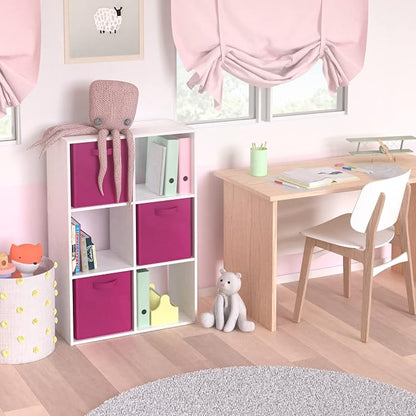 ClosetMaid Cubeicals 6 Cube Storage Shelf Organizer Bookshelf, Vertical or - Image 2