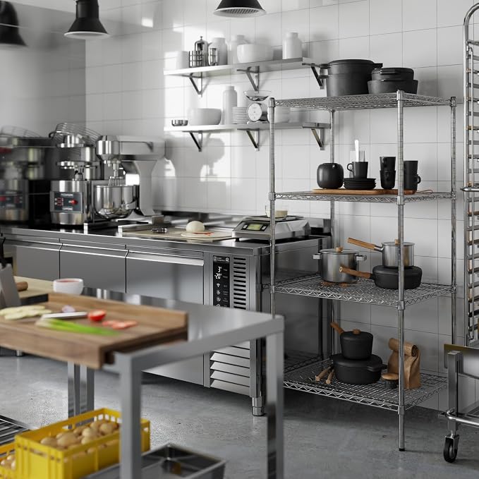 24" Deep x 30" Wide x 64" Height Wire Shelving Kit | 4-Tier | NSF Commercial - Image 5