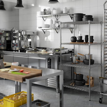 24" Deep x 30" Wide x 64" Height Wire Shelving Kit | 4-Tier | NSF Commercial - Image 5