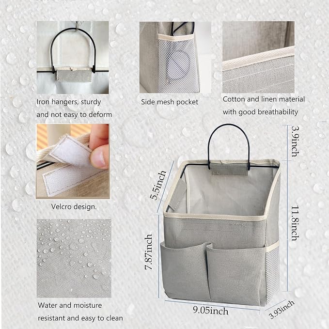 4pcs Wall Hanging Storage Bag, Wall Hanging Organizer bags - Image 2