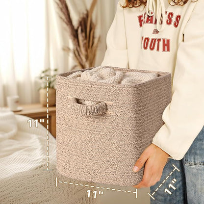 11 Inch Storage Cubes, 3 Pack Cube Storage Bins - Image 6