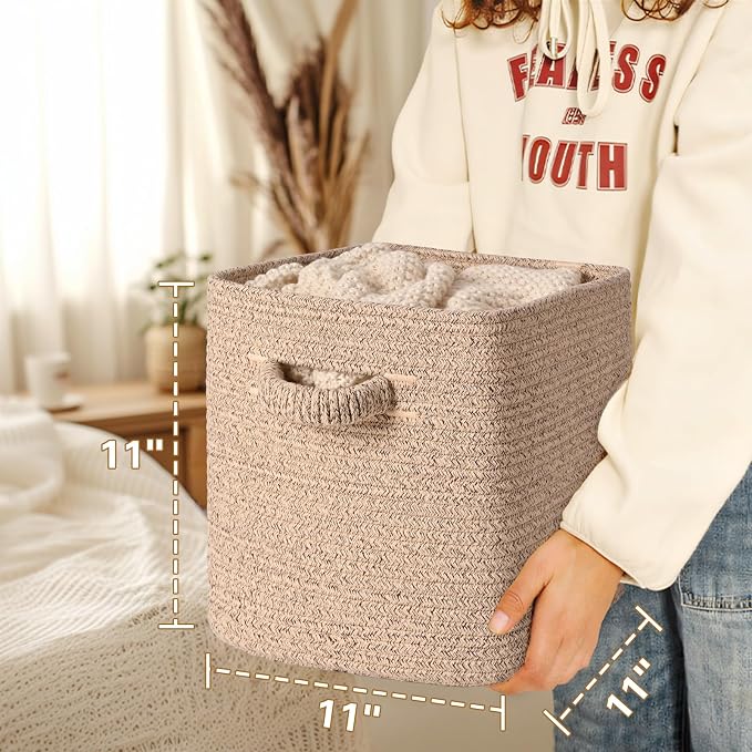 11 Inch Storage Cubes, 6 Pack Cube Storage Bins - Image 6