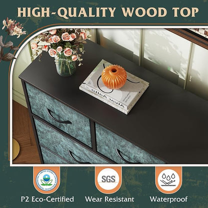 WLIVE 9 Drawer Dresser, Fabric Storage Tower - Image 6